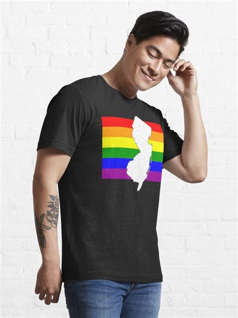 New Jersey Gay Pride New Jersey Lgbt New Jersey Rainbow Flag T