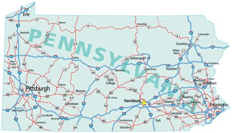Pennsylvania Map - Guide of the World