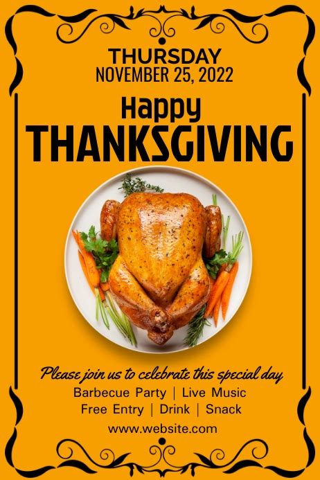 Happy Thanksgiving Celebrate Instagram Story Template Postermywall