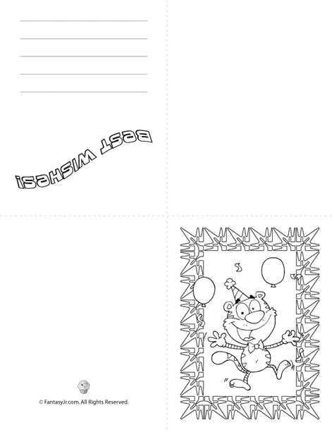 Cancel anytime from the account management page. Birthday Card Coloring Page - Coloring Home