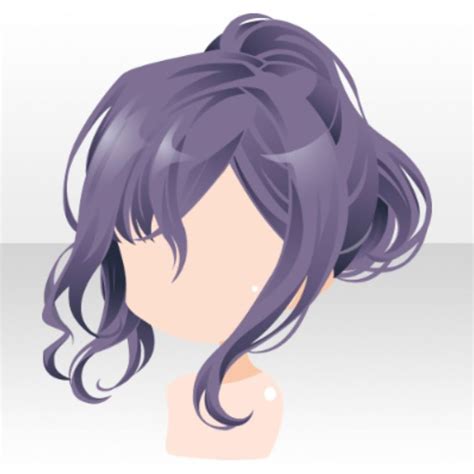Ponytail Drawing Chibi Hair Anime Hair