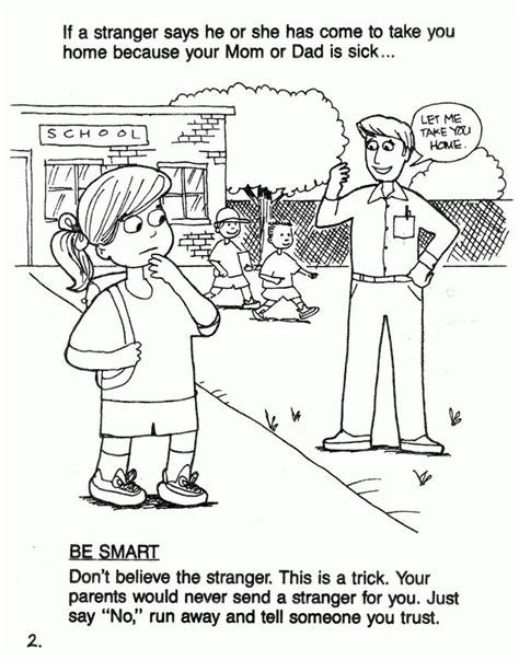 Stranger Danger Coloring Pages Coloring Home Stranger Danger Coloring Pages C Madie U