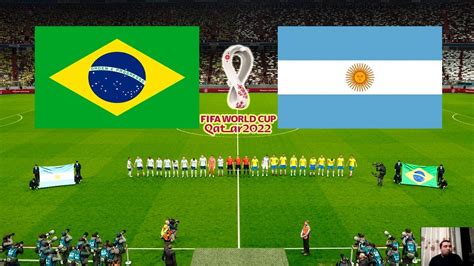 Argentina Vs Brazil Fifa World Cup 2022 Qatar Full Match All Goals Hd Pes 2020 Youtube