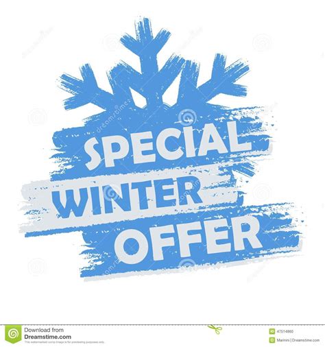 Special Winter Offer Stock Illustration Illustration Of Decrease