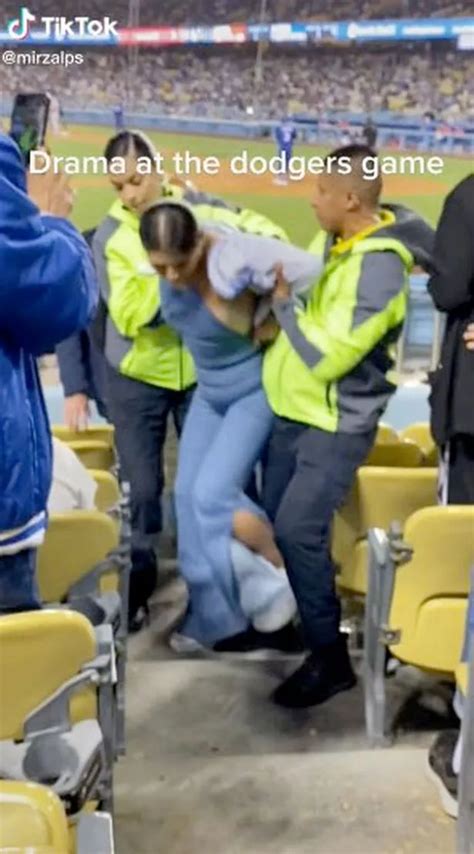 Baseball Fan Accidentally Flashes Boobs While Dancing In Stand And