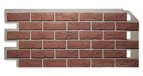 Red Blend Brick Brick Veneer Panels Vinyl Brick Siding Faux Brick