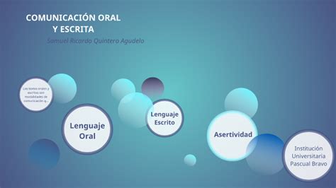 Características Textos Orales Y Escritos By Samuel Ricardo Quintero