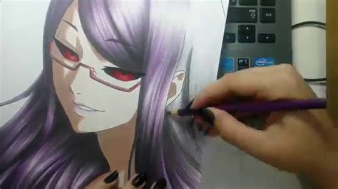 Speed Drawing Kamishiro Rize Tokyo Ghoul Youtube
