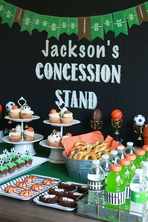 Sports Themed Birthday Party Darling Darleen A Lifestyle Design