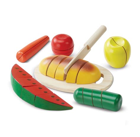 Melissa And Doug 22 Piece Cut And Slice Wooden Play Food Walmart Canada