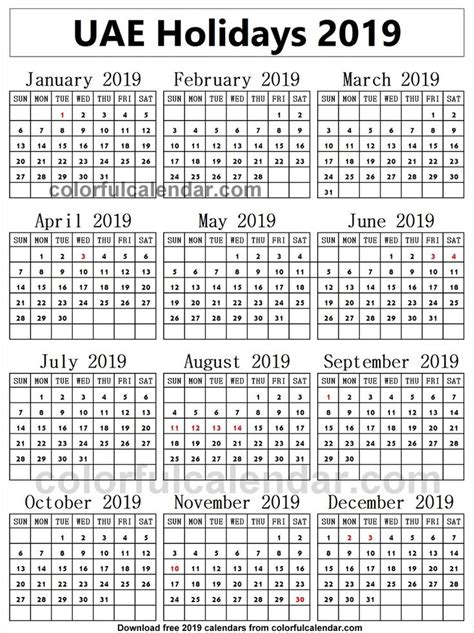 2019 School Holidays United Arab Emirates Japan Holidays School