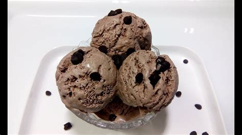 Home Made Chocolate Ice Cream Eggless Without Condensed Milk YouTube