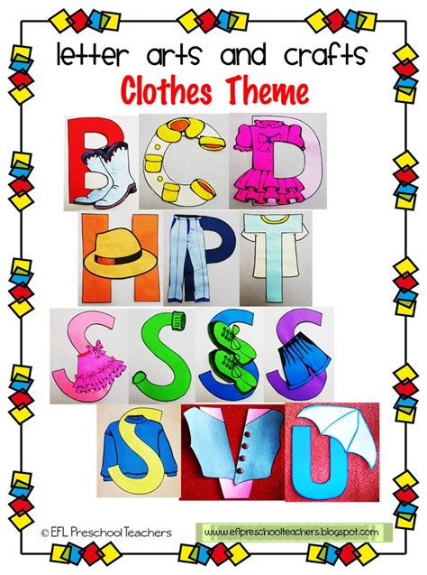 Clothes Theme Letter Arts And Crafts Clothes Worksheet English