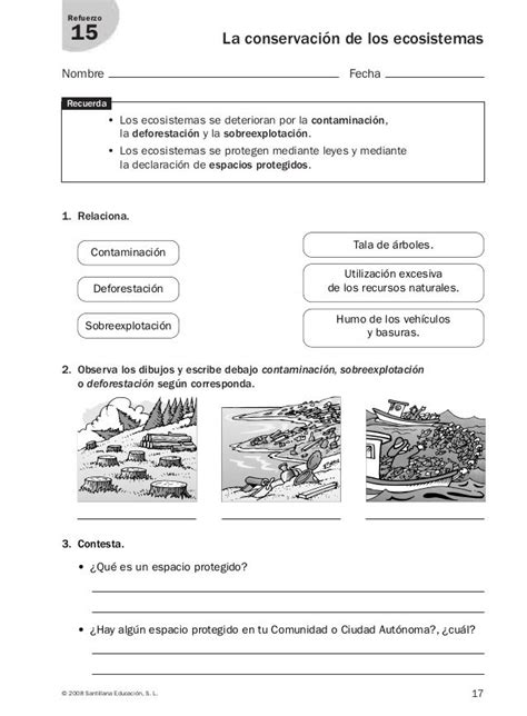 Refuerzo y ampliación conocimiento del medio 4º Prueba de ciencias