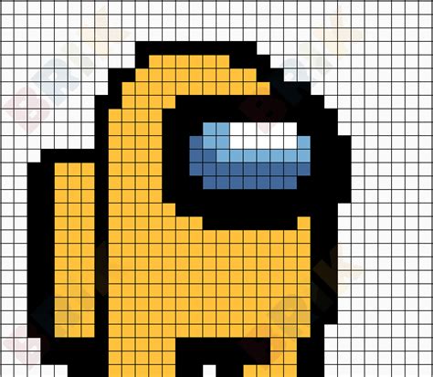 Among Us Character Minecraft Pixel Art Magiadeverao