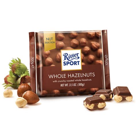 Ritter Sport Whole Hazelnuts Milk Chocolate 100g Harris Farm Markets