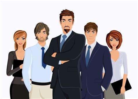 Group Of Business People 452494 Vector Art At Vecteezy