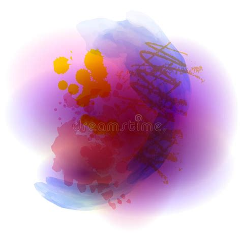 Abstract Hand Drawn Watercolor Background Vector Illustration Stock
