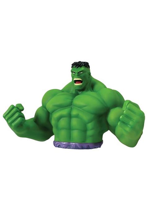 Exposed to heavy doses of gamma radiation, scientist bruce banner transforms into the mean, green rage machine called the hulk. The Incredible Hulk Coin Bank