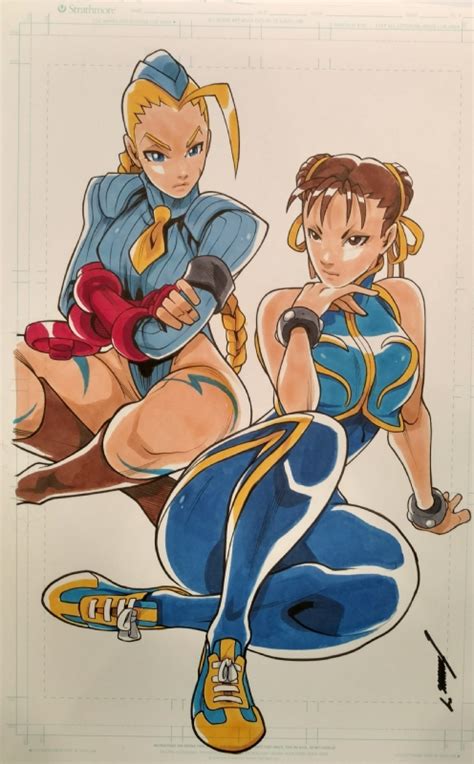 Cammy And Chun Li Street Fighter Alpha By Edwin Huang In Legacy Of Chaos S Legacyofchaos Art