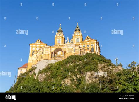 Melk Abbey Austria Baroque Benedictine Monastery Castle Stock Photo
