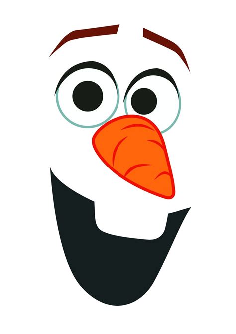 Free Printable Olaf Face Template