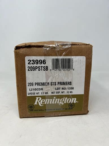 Remington Primers 209pstsb Sts Premier 209 Shotshell 2000 Count