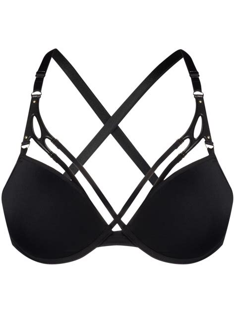 marlies dekkers crossover straps plunge bra farfetch