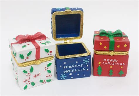 Christmas Trinket Boxes