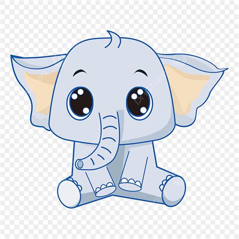 Gambar Batang Gajah Gajah Tangan Kartun Yang Ditarik Mainan Cantik