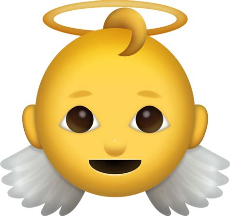 Download Baby Angel Iphone Emoji Icon In  And Ai Emoji Island