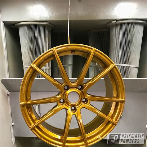 18 Aluminum Wheels Done In Candy Gold And Super Chrome Prismatic Powders