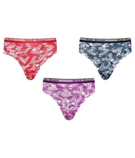 Red Rose Multicolor Cotton Panties Pack Of 3 Buy Red Rose