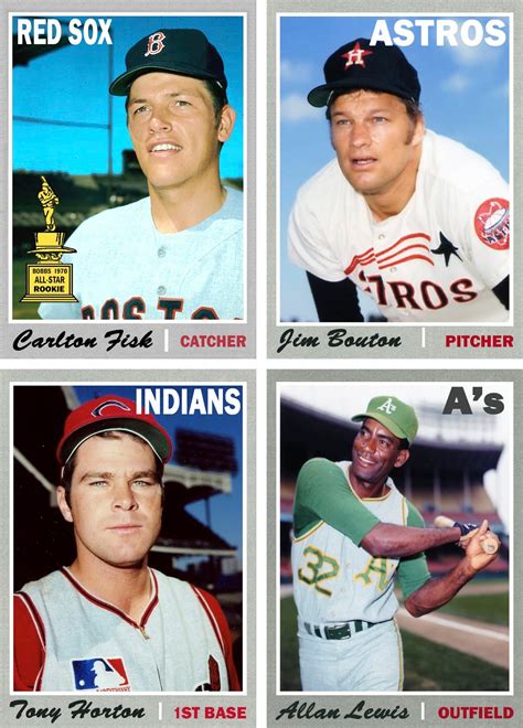 Featuring project70, star wars living set, mlb topps now and garbage pail kids! Bob Lemke's Blog: Checklist of my custom baseball cards 1970-1990