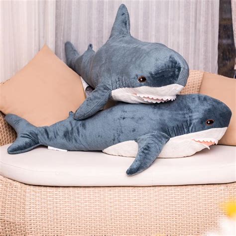 Aimeely Giant Soft Shark Plush Toy Stuffed Pillow Animal Doll Blue