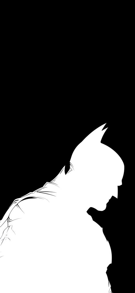 Black Batman Silhouette On White Wallpapers Best Dc Wallpapers