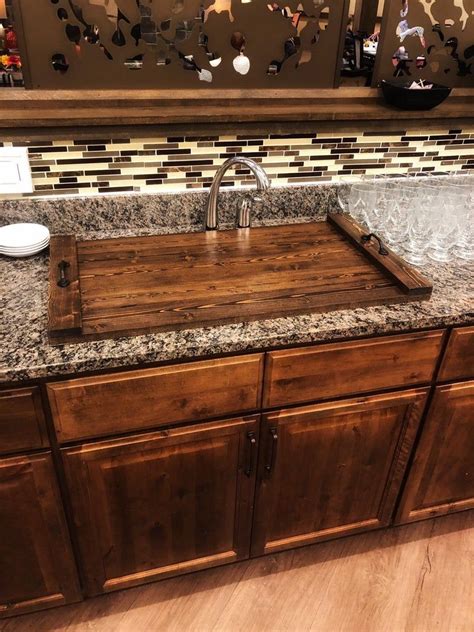 Kitchen Sink Cover With Handles Etsy Diy Kitchen Renovation Rustic