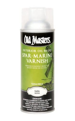 Old Masters Spar Marine Satin Clear Oil Based Marine Spar Varnish Spray