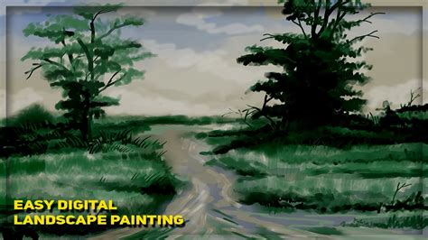 Easy Digital Landscape Painting Digital Landscape