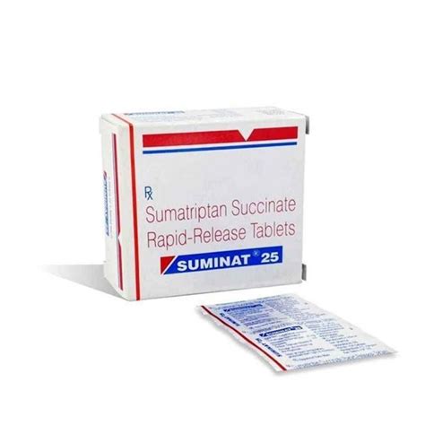 Suminant Sumatriptan 50 Mg Tablets Prescription Treatment Migranes