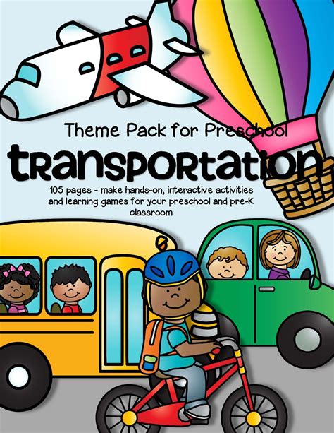 Transportation Theme Preschool Math Activities - Teaching Treasure