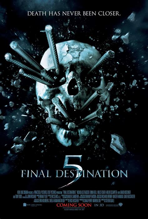 The film was directed by steven quale, and … the promotional music video for miles fisher's new romance, featuring most of the final destination 5 cast doing a parody of saved by the bell. Film Review: Final Destination 5 is the Best in the Series