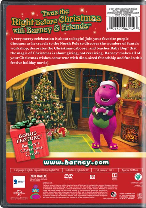 Barney A Very Merry Christmas The Movie Watch Page Dvd Blu Ray