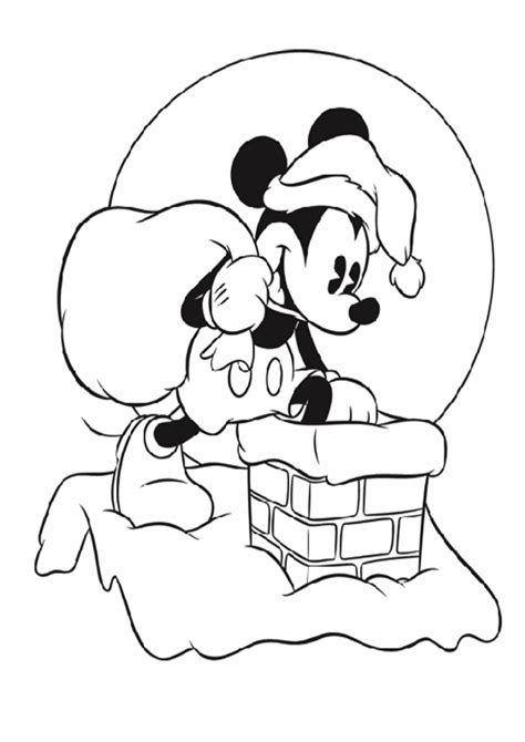 Mickey Mouse Imprimir Dibujos De Navidad Para Colorear Reverasite
