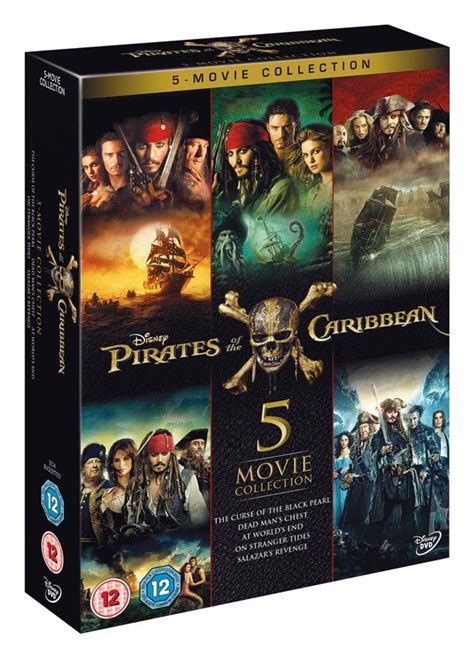Pirates Of The Caribbean 5 Movie Collection Dvd Box Set Free