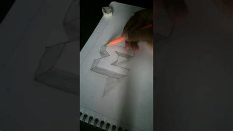 Cómo dibujar la letra m en 3D YouTube