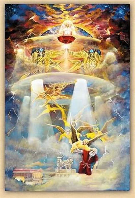 Ezekiels Vision Biblical Art Bible Art Prophetic Art