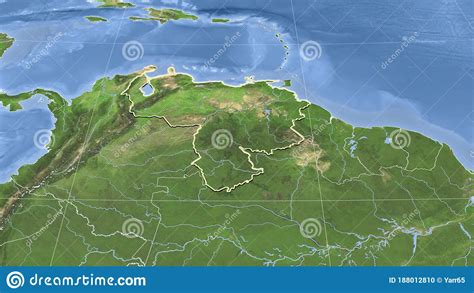 Venezuela Satellite Outline Stock Illustration Illustration Of