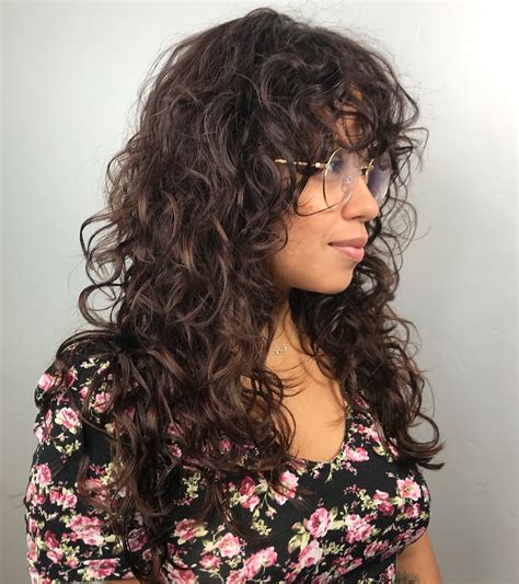 perfect how to have curtain bangs with curly hair with simple style stunning and glamour