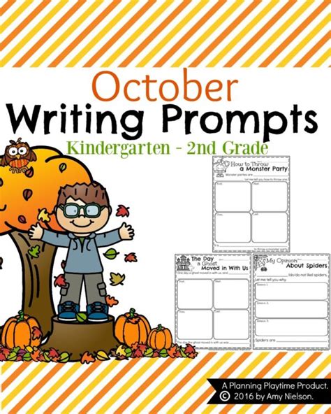 October Writing Prompts Planning Playtime
